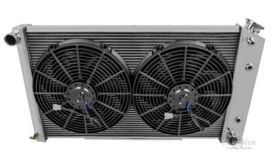 Three Row All Aluminum Radiator Combo for 1968-1985 GM, Chevy, Buick, Olds, Pontiac FSCC161