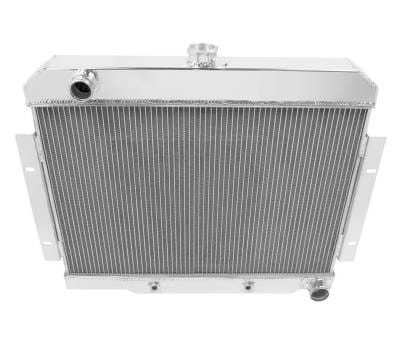 Champion Cooling Two Row Aluminum Radiator 1973 - 1986 Jeep CJ with Chevy V8 EC1919