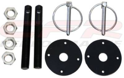 Black Flip Over Style Hood Pin Kit