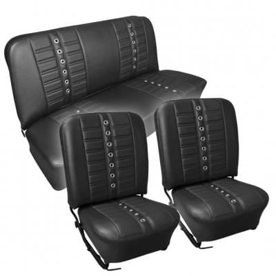 1956-57 VW Volkswagen Bug Beetle Sedan Sport X Seat Upholstery, Front and Rear