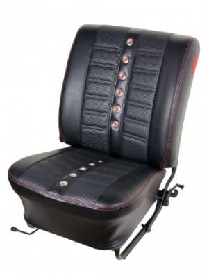 1965-67 VW Volkswagen Bug Beetle Sedan Sport X Seat Upholstery, Front and Rear