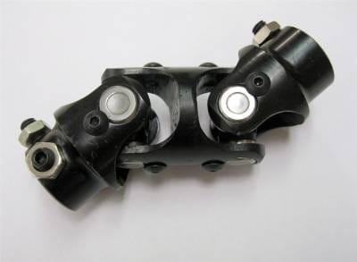 Steering Shaft Double U Joint 3/4" DD x 1" DD Column Size Black Powder Coated