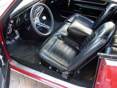 1968 Camaro Deluxe Front and Rear Bench Seat Upholstery - Folding Rear