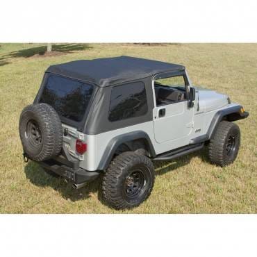 XHD Soft Top, Bowless, Black Diamond; 97-06 Jeep Wrangler TJ