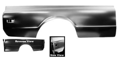 1968 - 1972 "Fleetside" 8' Bedside Panel - Right or Left Side