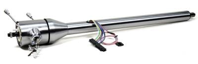 Ididit Universal 28" Tilt Floor Shift Steering Column with id.CLASSIC Ignition - Paintable Steel