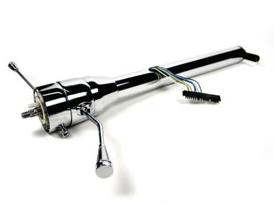 Ididit Universal 35" Straight Column Shift Steering Column - Chrome