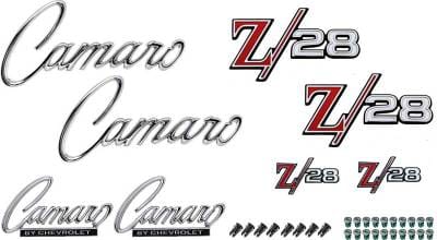 *R1089 - 1969 Camaro Z28 without RS Option Emblem Kit