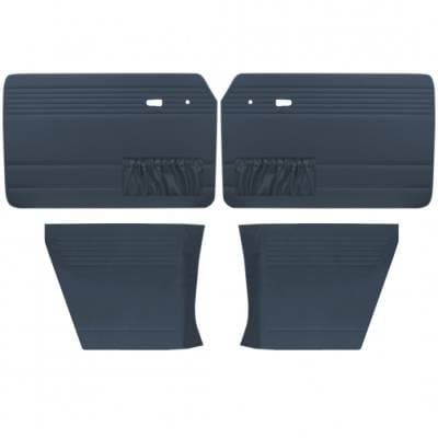 Door Panel Set for 1961 - 74 Type III Notchback, OEM Vintage Vinyl, With or Without Pockets - 4 pc. Set