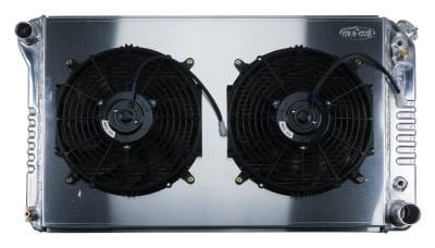 77-87 Chevy/GMC Pickup Truck Aluminum Radiator And 12 Inch Dual Fan Kit AT Cold Case Radiators
