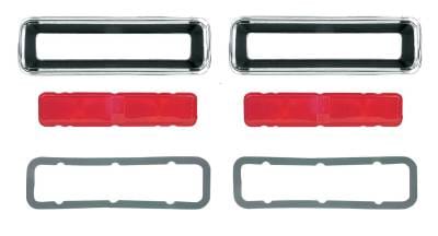 1967 Camaro RS Complete Replacement Tail Light Set, Bezels, Lens, Right & Left
