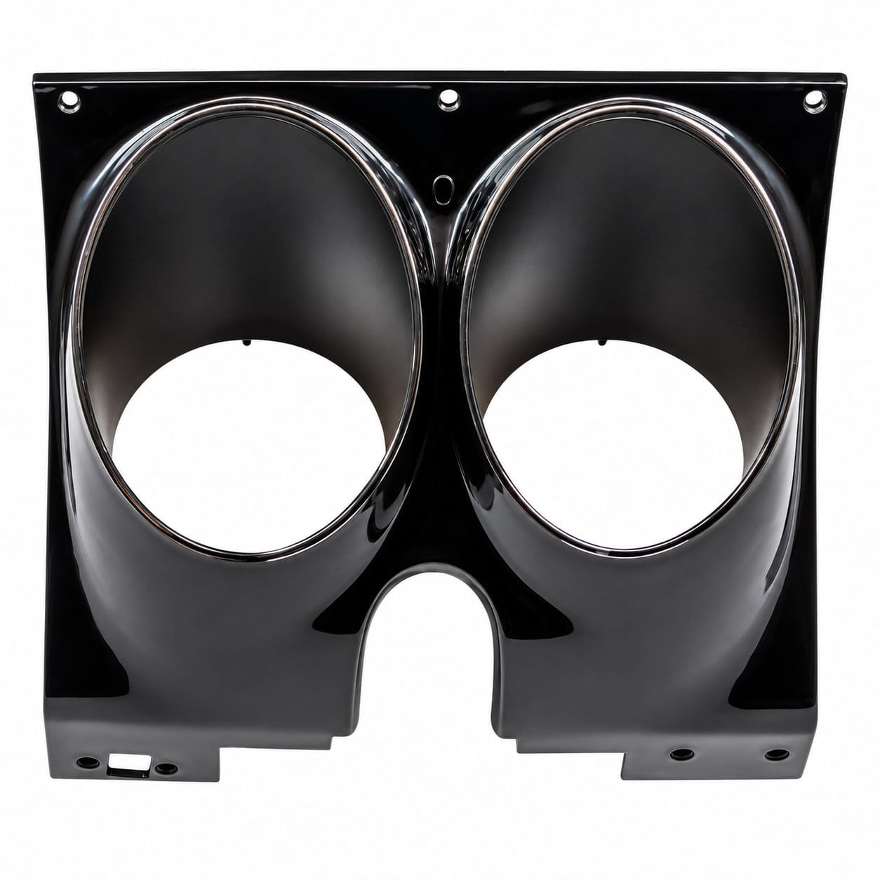 1967-1968 Chevrolet Camaro Pontiac Firebird Dash Instrument Carrier Assembly – Black & Chrome