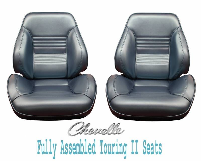 1967 Chevelle & El Camino Touring II Front Bucket Seats Assembled