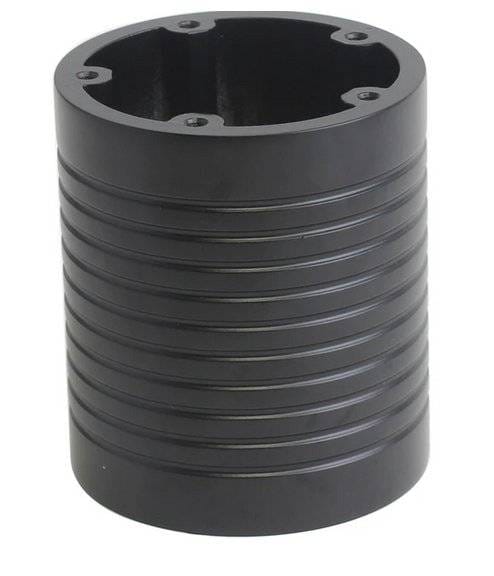 Five Hole Black Billet Spacer, 4"
