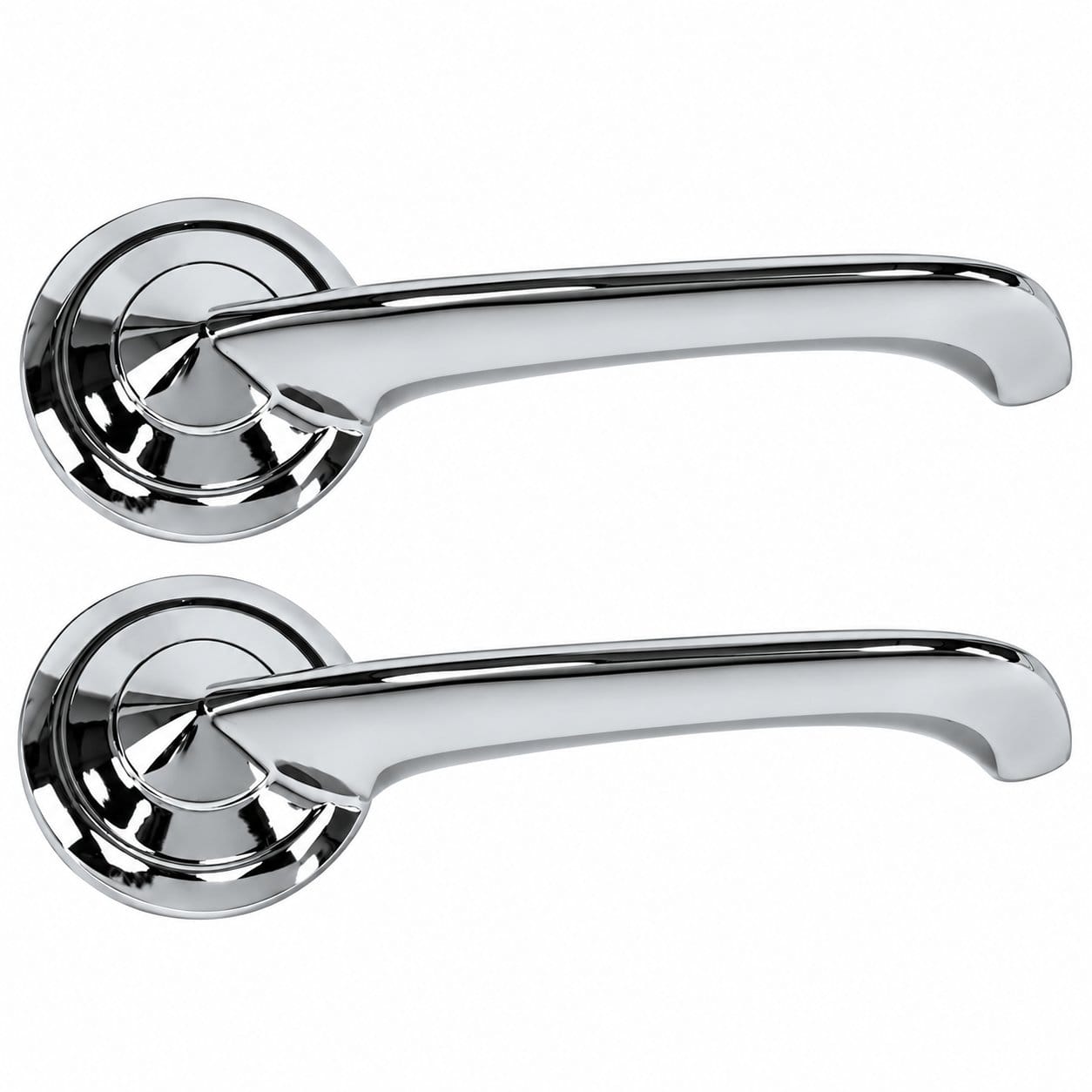 1951-1956 Ford Thunderbird Fairlane Crestline Chrome Inside Door Handles – Pair LH RH