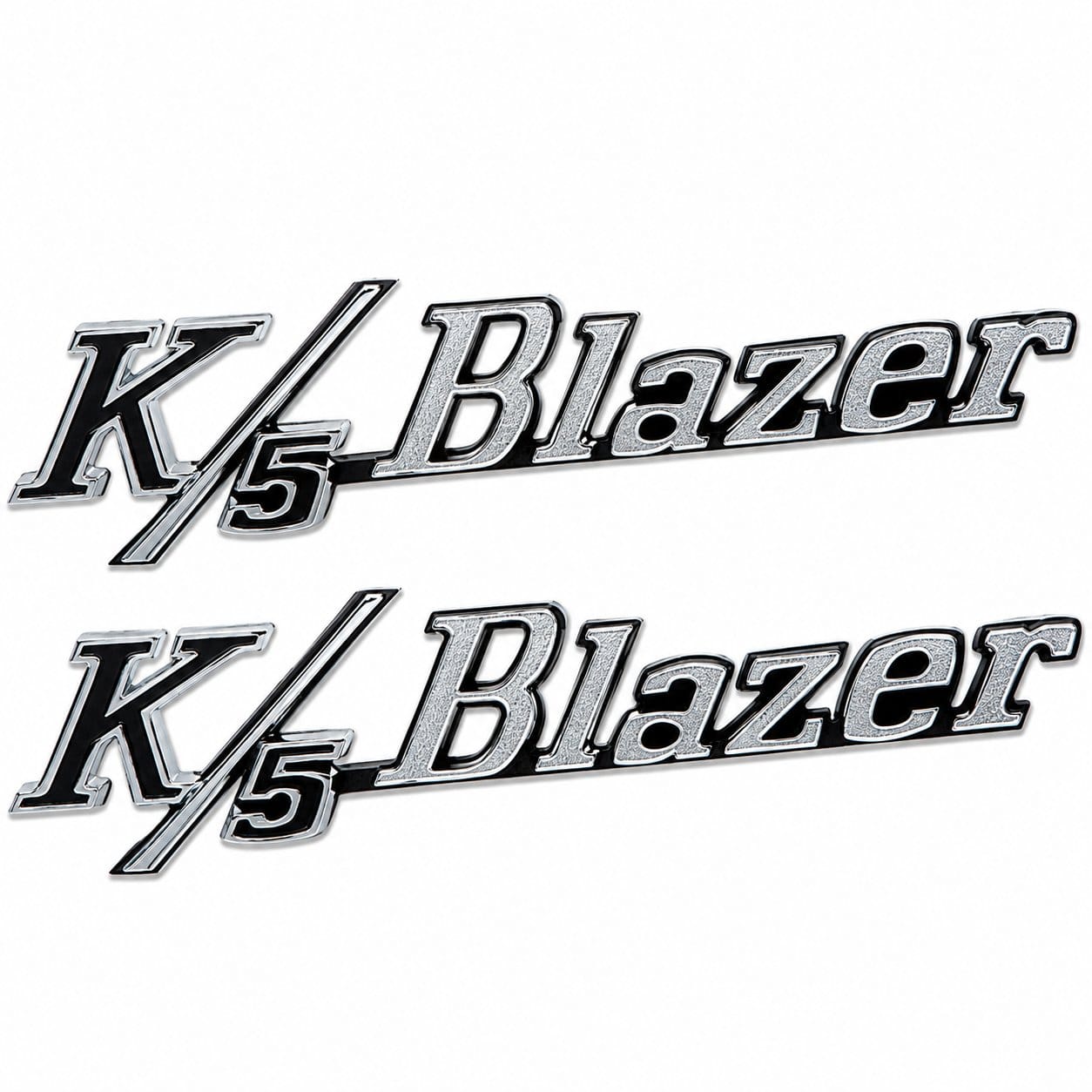 1969-1972 Chevy K5 Blazer Front Fender Emblems LH RH Pair - OER T70866