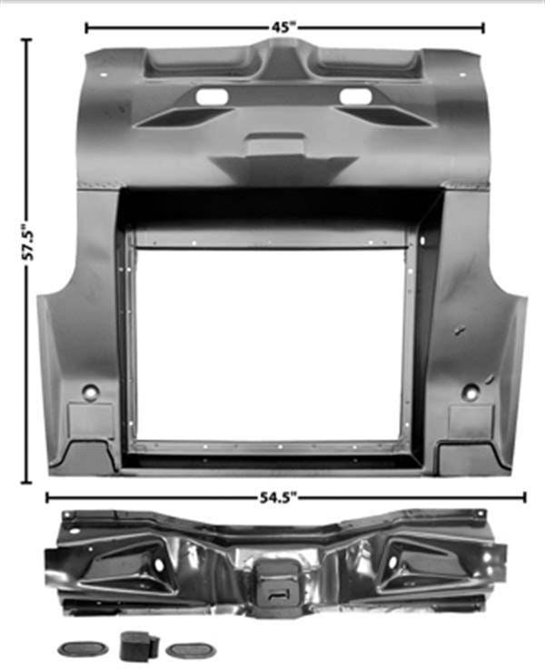 Replacement Trunk Floor for 1965-1970 Mustang (Coupe and Fastback)