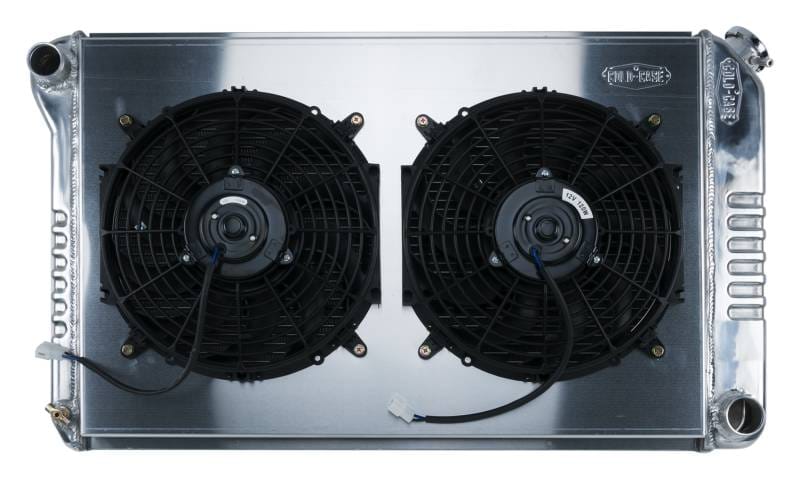 70-81 Camaro Aluminum Radiator And 12 Inch Fan Kit MT Cold Case Radiators