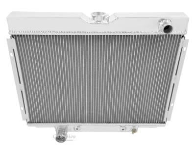 Champion Cooling Four Row All Aluminum Radiator 1967-1970 Ford Mustang, Cougar MC379