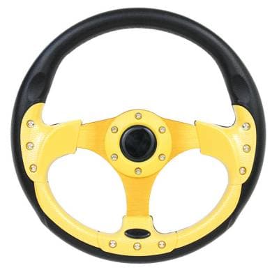 12.5" Yellow Pursuit Performance Steering Wheel