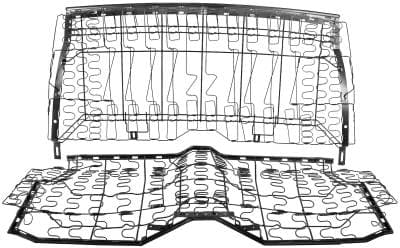 1967 - 69 Camaro Coupe Replacement Rear Seat Frame Assembly