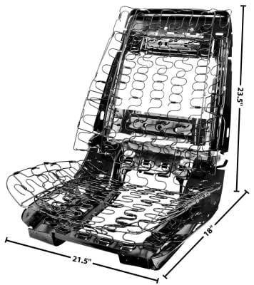 Seat Frame Assembly for 1966 - 68, Bucket Seat, Left Hand