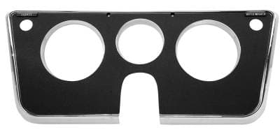 Dash Bezel for 1969 - 1972 Chevy/GMC CK Series Truck, Black 3-Hole