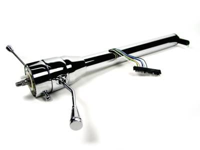 Ididit Universal 28" Straight Column Shift Steering Column - Chrome