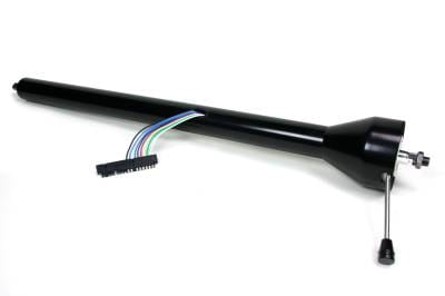Ididit Universal 28" Straight Floor Shift Steering Column - Black Powder Coated
