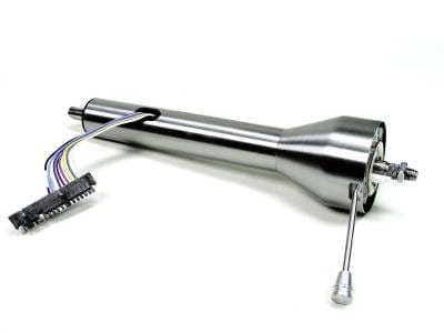 Ididit Universal 16" Straight Floor Shift Steering Column - Paintable Steel.