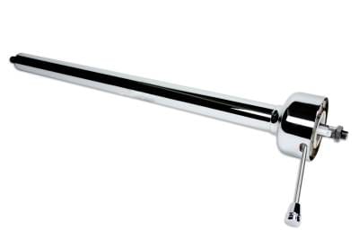 Ididit 16" Shorty Straight Classic Floor Shift Steering Column - Chrome