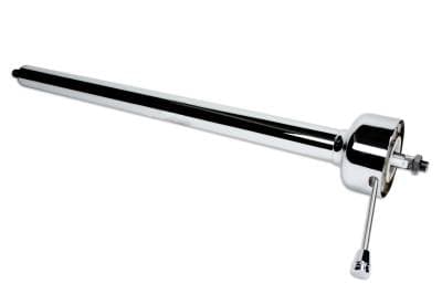 Ididit 16" Shorty Straight Classic Floor Shift Steering Column - Chrome
