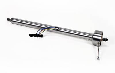 Ididit 32" Straight Classic Floor Shift Steering Column - Paintable Steel