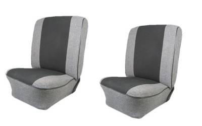 1954-79 VW Volkswagen Bug Beetle Tweed & Velour Insert Seat Upholstery, Front/Rear