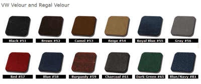 1954-79 VW Volkswagen Bug Beetle Tweed Original-Style Upholstery, Front /Rear