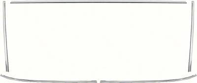 K124 - 1965-67 Hardtop Windshield Molding Set / Impala Standard / SS, Caprice 2 Door