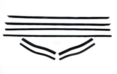 1967-68 Mustang-Coupe-Convertible-Window-Felt-Weatherstrip-Kit-8-piece-kit