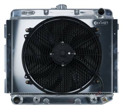 68-73 B,E Body BB Aluminum Performance Radiator And 16 Inch Fan Kit 16 x 22 Inch AT Cold Case Radiators