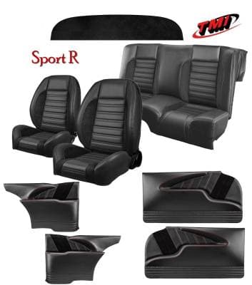 1955, 1956, 1957 Chevy Sport R Bucket Seat Interior Kit 1