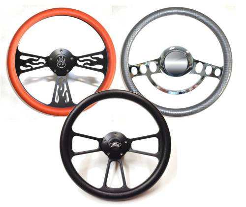 14" Vinyl Half Wrap Steering Wheels - Vinyl Half Wrap Wheels