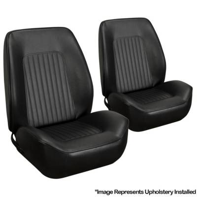 TMI Products - 1967 - 1968 Camaro Sport II Seat Front Bucket and 53" Rear Bench Seat Upholstery (fits Coupe)