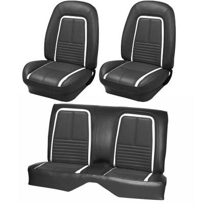 TMI Products - 1967 Camaro Convertible Deluxe Front Bucket and Rear Bench Seat Upholstery