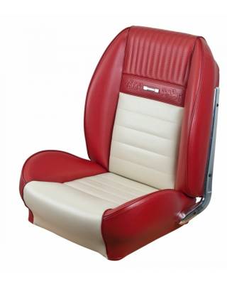 TMI Products - Deluxe Pony Sport Seat II Upholstery for 1964 1/2 - 1966 Mustang w/Bucket Seats Front/Rear
