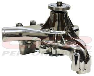 CFR - Chevy Small Block High Volume Long Water Pump 1969 to 1984 Polished