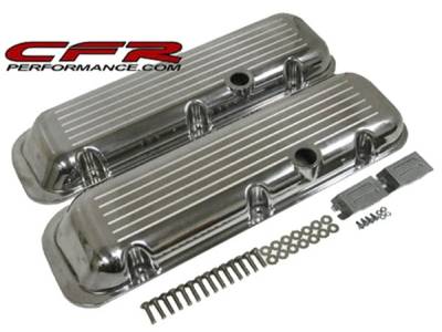 CFR - 1965-95 Chevy Big Block 396-427-454-502 Short Aluminum Ball-Milled Valve Covers