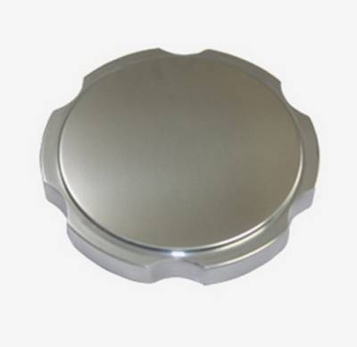 Top Street Performance - Scalloped Polished Round Billet Radiator Cap for Chevy Ford Mopar
