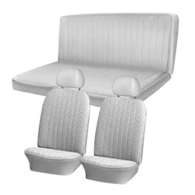 TMI Products - 1969 -71 VW Karmann Ghia Sedan Original Seat Upholstery, Front and Rear Seats