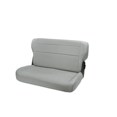 Rugged Ridge - Fold and Tumble Rear Seat, Gray; 76-95 Jeep CJ/Wrangler YJ