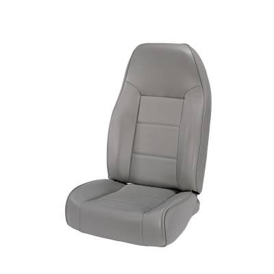 Rugged Ridge - High-Back Front Seat, No-Recline, Gray; 76-02 Jeep CJ/Wrangler YJ/TJ