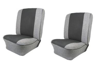 TMI Products - 1954-79 VW Volkswagen Bug Beetle Tweed & Velour Insert Seat Upholstery, Front/Rear 